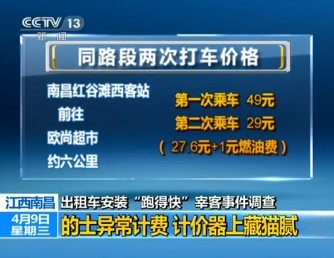 [视频]监拍乘客打的被宰 原是计价器上有猫腻