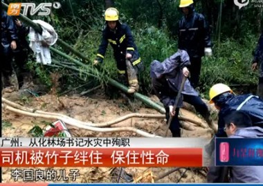 [视频]广州林场官员暴雨时巡山遇山体滑坡殉职