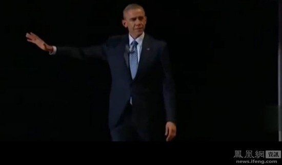[视频]奥巴马怒闯脱口秀现场 客串主持人讲段子