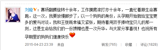 [视频]刘璇公布怀孕喜讯：和王弢既幸福又紧张