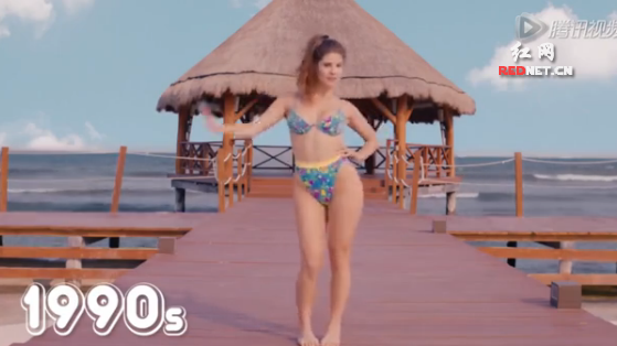 [视频]女模100秒展现比基尼进化史 百年前泳装可穿上街