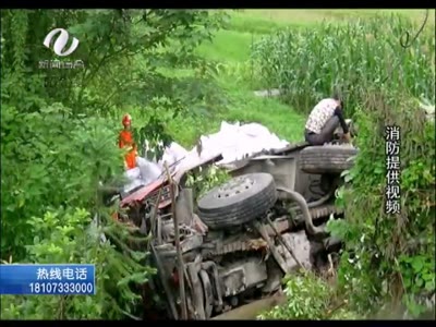 货车冲进菜地司机身亡 - 株洲传媒网 