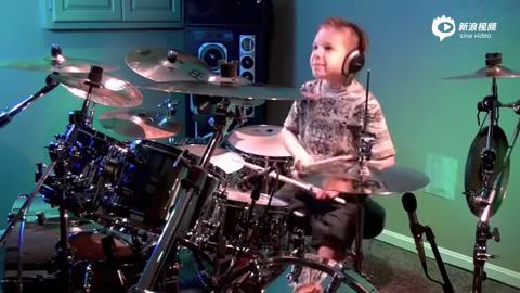 [视频]7岁天才鼓手演奏Rush名曲《Tom Sawyer》