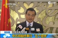 [视频]王毅谈南海问题：谁蓄意炒作 谁承担责任