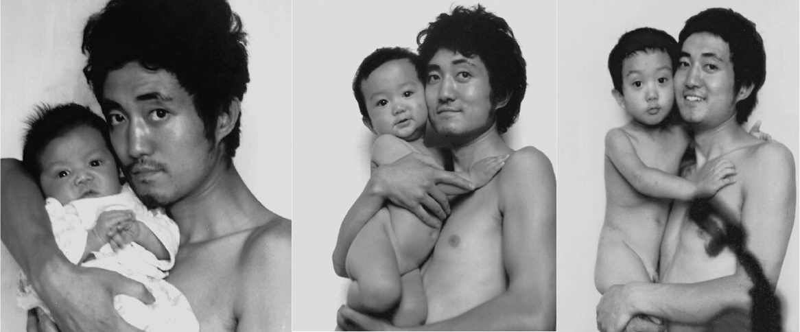 [视频]父子同一姿势拍照近30年 从羞于拥抱拍到三代同堂