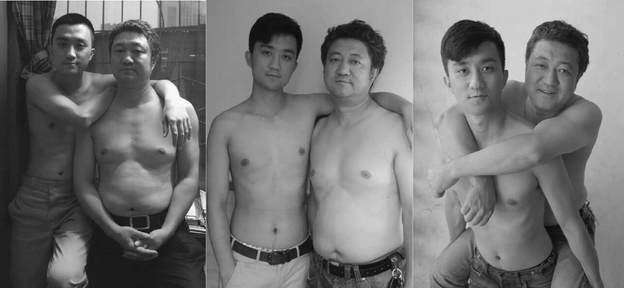 [视频]父子同一姿势拍照近30年 从羞于拥抱拍到三代同堂