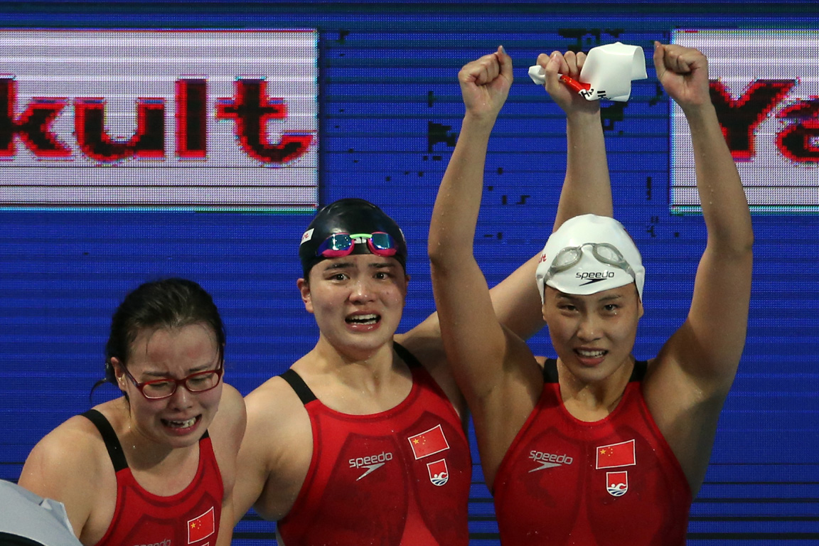 [视频]女子4x100米混合泳接力中国夺冠(图)