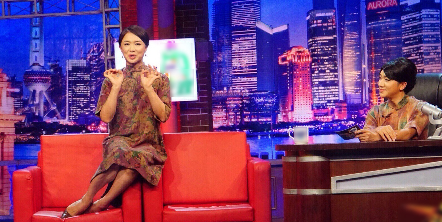 神撞脸！王祖蓝穿旗袍秒变金星 相似指数爆表