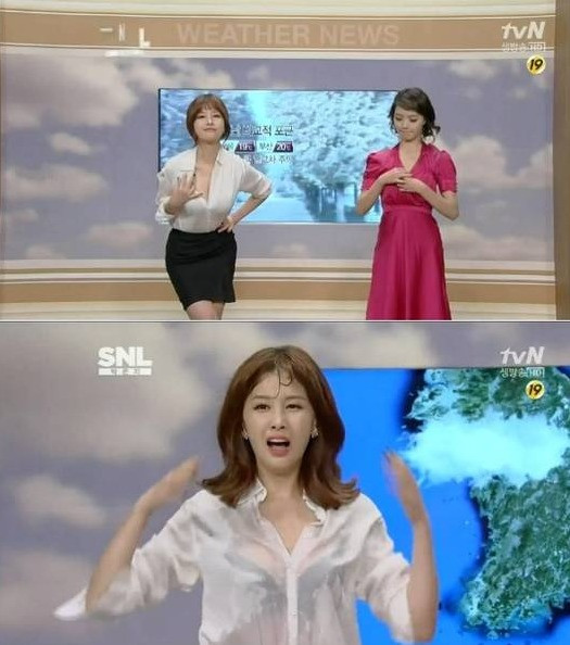 [视频]韩国女主播撕裙惹争议 湿身卖性感引观众惊呼