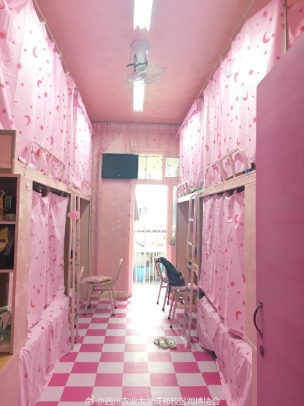 [视频]四川高校惊现“少女粉系”男生宿舍