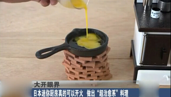 [视频]日本迷你厨房真的可以开火 作出“超治愈系”料理