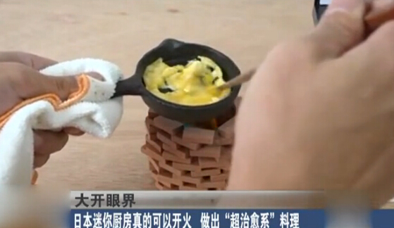 [视频]日本迷你厨房真的可以开火 作出“超治愈系”料理
