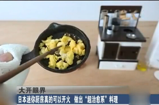 [视频]日本迷你厨房真的可以开火 作出“超治愈系”料理