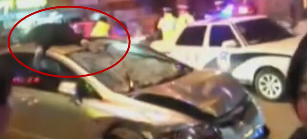 [视频]“疯狂轿车”挂女尸跑600米 醉驾惹出人命求“理解”