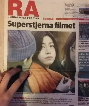 [视频]陈妍希上挪威报纸头版 挪威游记网上疯传