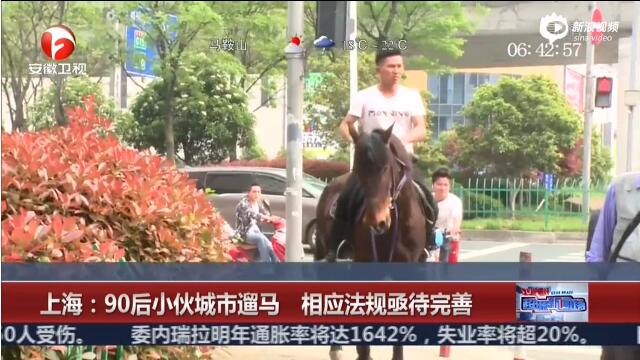 [视频]90后小伙城市遛马：骑马是现代王者的运动