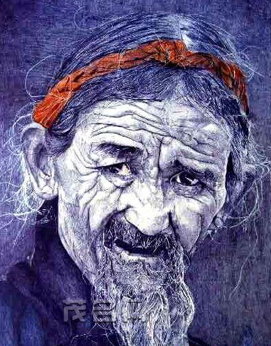 少年用圆珠笔作画 挥出超逼真画像