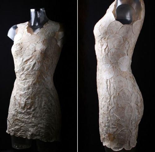 [视频]用蘑菇做裙子还可以降解 荷兰女设计师开辟新时尚