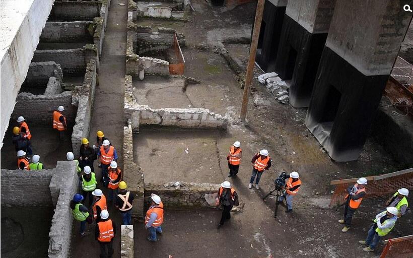 [视频]罗马修地铁挖出两千年前古军营 拥有39个房间