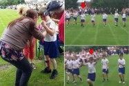 [视频]感动！同学放慢脚步让他超越 脑瘫儿童跑第一