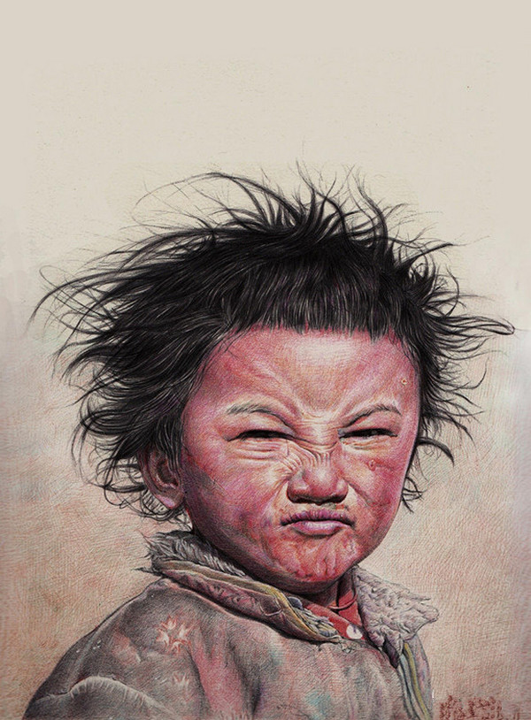 [视频]原来可以这么画 大学男生用圆珠笔作画走红