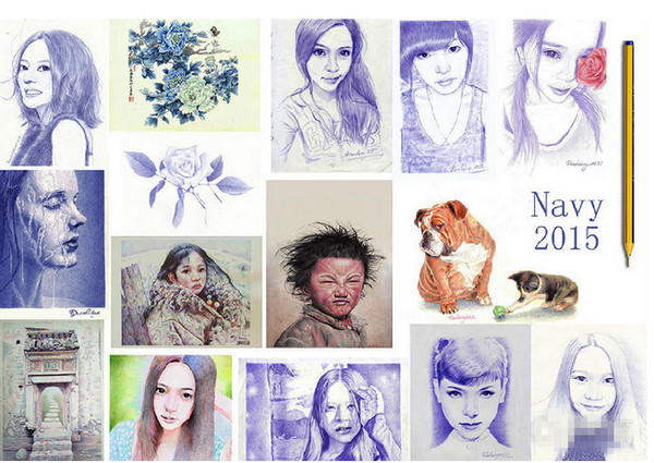 [视频]原来可以这么画 大学男生用圆珠笔作画走红