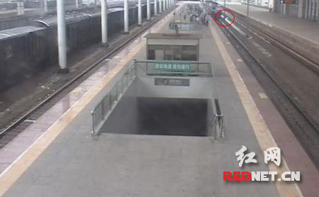 [视频]火车进站瞬间男子被人推下站台 只因他随地吐痰