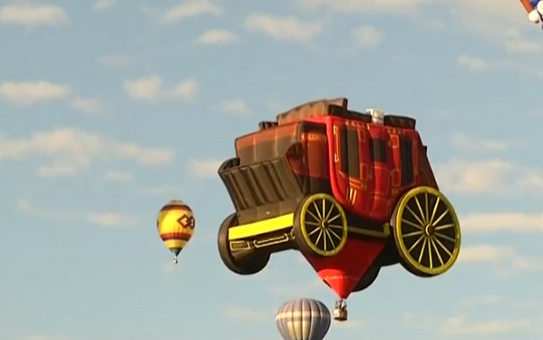 [视频]圆梦“飞屋环游”！ 美国国际热气球节欢乐上演