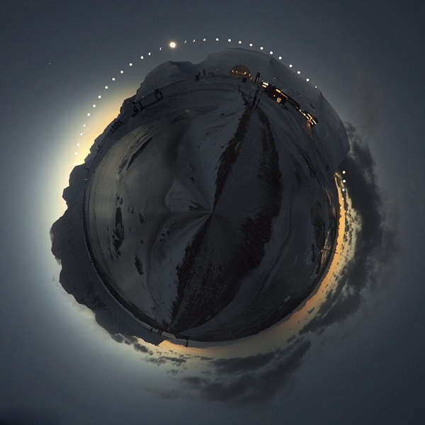 [视频]摄影师挪威拍摄制作360度日全食绝美全景