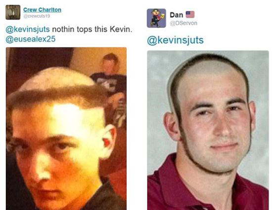 [视频]小伙子360度绕头发型走红