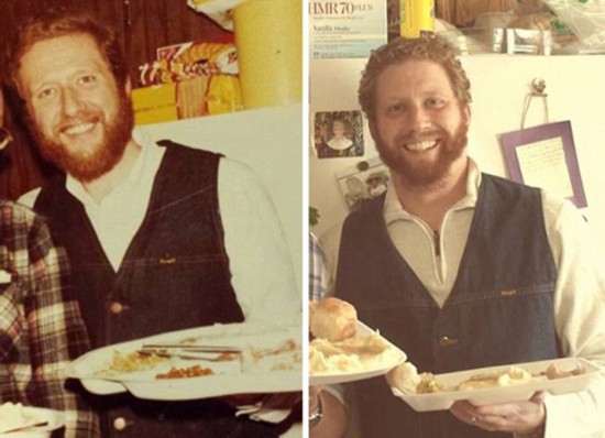 [视频]基因强大！父母子女同年龄照片相似度惊人