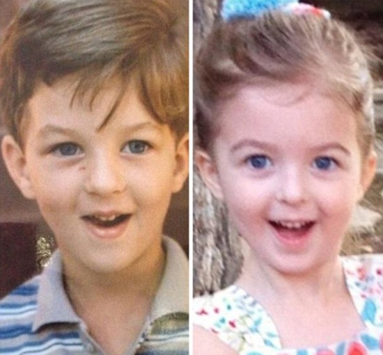 [视频]基因强大！父母子女同年龄照片相似度惊人