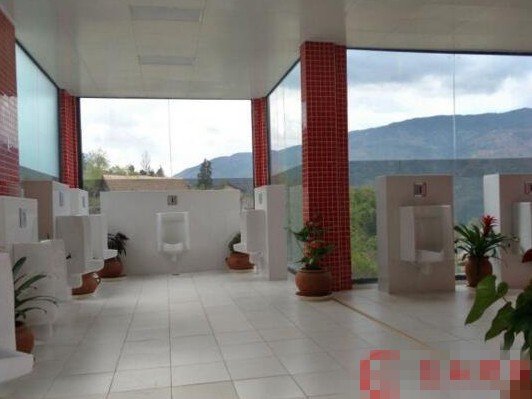 [视频]大理景区现透明厕所 可以边赏风景边方便