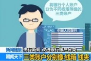 [视频]央行新规：改进银行账户分类