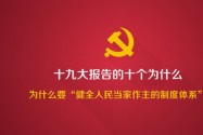 [视频]【十九大·理论新视野】为什么要“健全人民当家作主的制度体系”？