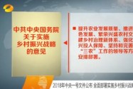 2018年中央一号文件公布 全面部署实施乡村振兴战略