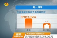 湖南金融平稳健康运行 元月份新增贷款954.9亿元