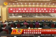 学习贯彻习近平总书记系列重要讲话精神 推动经济高质量发展