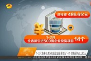 1-2月湖南引进500强企业投资项目14个 总投资486.6亿元