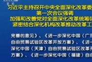 [视频]习近平主持召开中央全面深化改革委员会第一次会议强调 加强和改善党对全面深化改革统筹领导 紧密结合深化机构改革推动改革工作