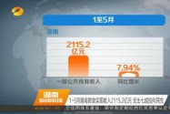 1-5月湖南财政实现收入2115.2亿元 支出七成投向民生